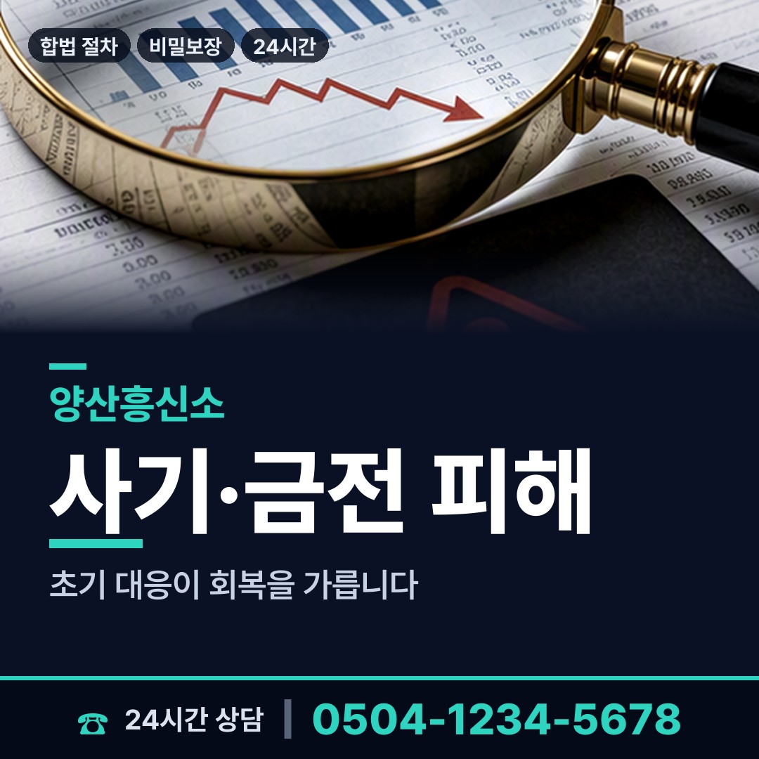양산 중앙동 사설탐정비용 상담 안내